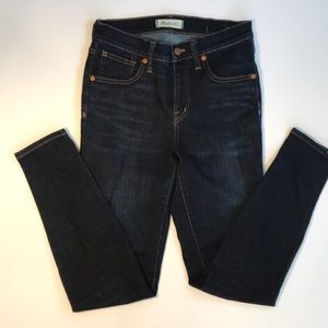 EUC Madewell 9” Rise Skinny Jeans